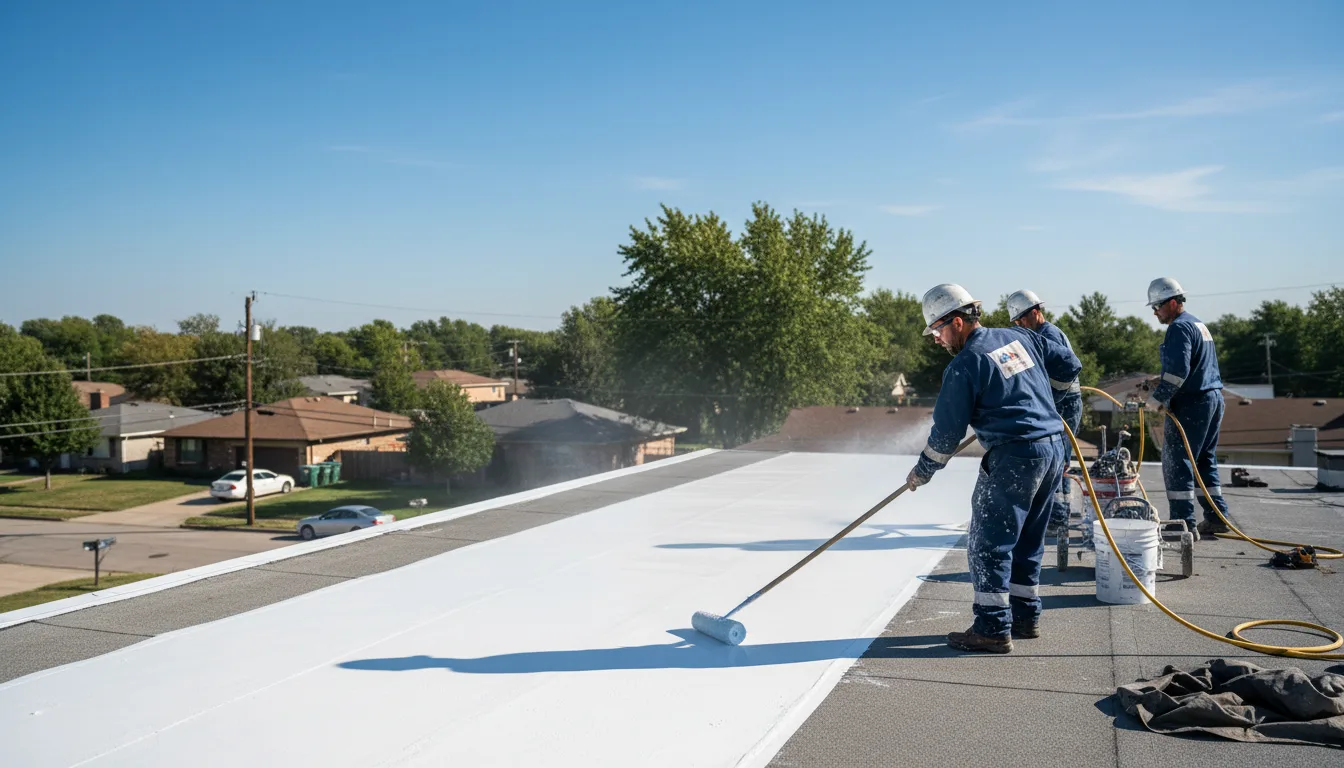 Commercial roof coating in Elba, AL near me